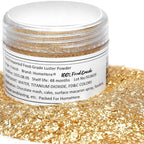 HomeHere Edible Luster Dust Food-Grade Glimmer Powder Glitter for Cake Decorating 7g, Disco Diamond Dust, Edible Sprinkle Glitter for Cocktails Drinks Baking Candy Dessert Chocolate Vegan Tasteless