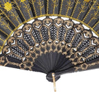QIRMIZI 30 Pack Fabric Folding Handheld Fans, Perfect for Weddings, Parties, and Dancing,Yellow