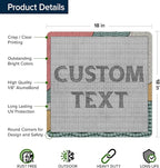 Custom Sign, Custom Street Sign, 11 Font Colors, 13 Font Styles, 4 Hole Options, 22 Sizes, 18x18 Inches, Rust Free DiBound, Fade Resistant, Made in USA by My Sign Center (Fauxsaic 2)