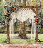 S.N.HANDICRAFTS Macrame Large Curtain Bohemian Boho Decoration Backdrop Wedding Wall Hanging (60X85)