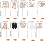 30 Pack Bride to be Cupcake Toppers Glitter Diamond Ring I Do Love Cupcake Picks Miss to Mrs He Asked She Said Yes Bridal Shower Wedding Engagement Bachelorette Cake Decoration Rose Gold