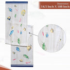 Maison d' Hermine Table Runner 100% Cotton Single Layer Table Runners 108 inches Long Decorative for Home Kitchen Dining Party Baby Shower Wedding Bridal Shower Spring Summer (Poisson, 14.50" x 108")