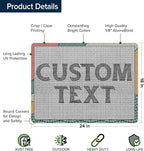 Custom Sign, Custom Street Sign, 11 Font Colors, 13 Font Styles, 4 Hole Options, 22 Sizes, 18x24 Inches, Rust Free DiBound, Fade Resistant, Made in USA by My Sign Center (Fauxsaic 2)