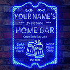 ADVPRO Personalized Your Name Home Bar RGB Dynamic Glam LED Sign - Cut-to-Edge Shape - Smart 3D Decoration - Multicolor Signage st06s43-fnd-p11a-tm-c