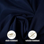 Ascoza 2pack 108 Inch Navy Round Tablecloth in Washable Polyester Fabric for Wedding/Banquet/Restaurant/Parties…