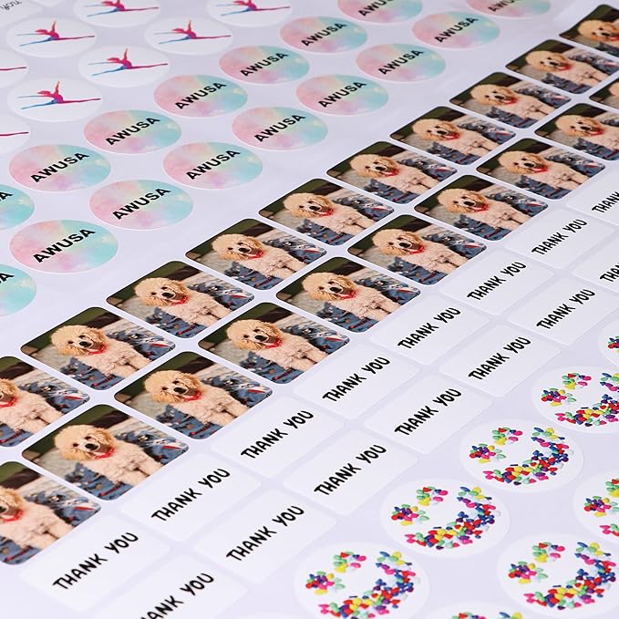 Custom Stickers - Heart Shaped, Pink, 100 Labels, Splash Resistant, Custom Style, Paper Material, Suitable for Plastic, Glass, Metal, Wood Surfaces