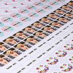Custom Stickers Personalized Labels - Customized Stickers with Any Design Image Logo Text,Custom Thank You Label Stickers,Custom Stickers for Business Logo,100 Labels (Flower,2.5"x2.5")