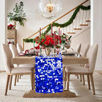 VHH Sequin Table Runner 12 x 108 inches Royal Blue Table Runner, Glitter Runner for Party Wedding Birthday, Party Spring Easter Rustic, Birthday Supplies Decorations (1 Pack).
