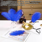 SOGUGOM Blue Craft Ostrich Feathers - 30PCS 8-10 inch Ostrich Feathers Kit for Centerpieces, Kindergarten Crafts, Dream Catchers and DIY Projects(Royal Blue)