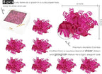 HUIHUANG Hot Pink Bows for Gift Wrapping Curly Gift Bow 5 inch x 8 Counts Self-Adhesive Ribbon Bows for Presents, Paper Bag, Party Favors, Wrapping Accessories, Holiday Wedding Decoration