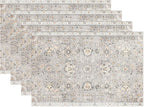 Snycler Table Runner Boho Table Runners Vintage Elegant Farmhouse Table Center Linen Decor for Home Dining Party Entrance (12x18 Inch ,Set of 4) Gray