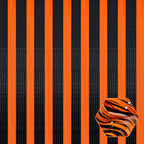 6 Pack Black Orange Foil Fringe Curtain Backdrop, 3.28Ft x 8.2Ft Metallic Tinsel Foil Fringe Streamer Curtains for Photo Booth, Birthday, Wedding, New Year Party Decorations