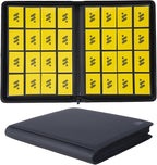 Premium 1000+ Pockets Card Binder,16 Pockets Trading Card Binder Ringless Side Loading Trading Card Album Folder for TCG -Black
