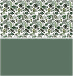 WRAPAHOLIC Reversible Tropical Wrapping Paper - Mini Roll - 17 Inch X 33 Feet - Green Monstera Leaf Hawaii Wrapping Paper for Birthday, Wedding, Bridal Shower, Baby Shower
