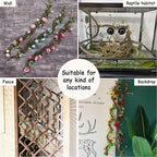 Bendable 63in Artificial Tree Twigs Cane Vine Branches Fake Plants Trunk Garland with Leaves for Home Wedding Garden Wall Hanging X'Mas Christmas Thanksgiving Day Decoration