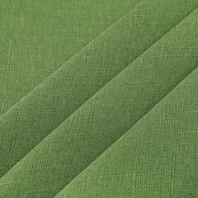 NLMUVW Round Table Cloth 48 Inch, Olive Green Small Tablecloth Linen Farmhouse Table Cover or Kitchen Dining Coffee Spring Decor