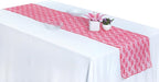 MDS Pack of 15 Wedding 12 x 108 inches Lace Table Runner for Wedding, Decorations for Birthday Parties, Banquets, Graduations, Engagements, and Runners fit Rectangle, Round Table- Coral