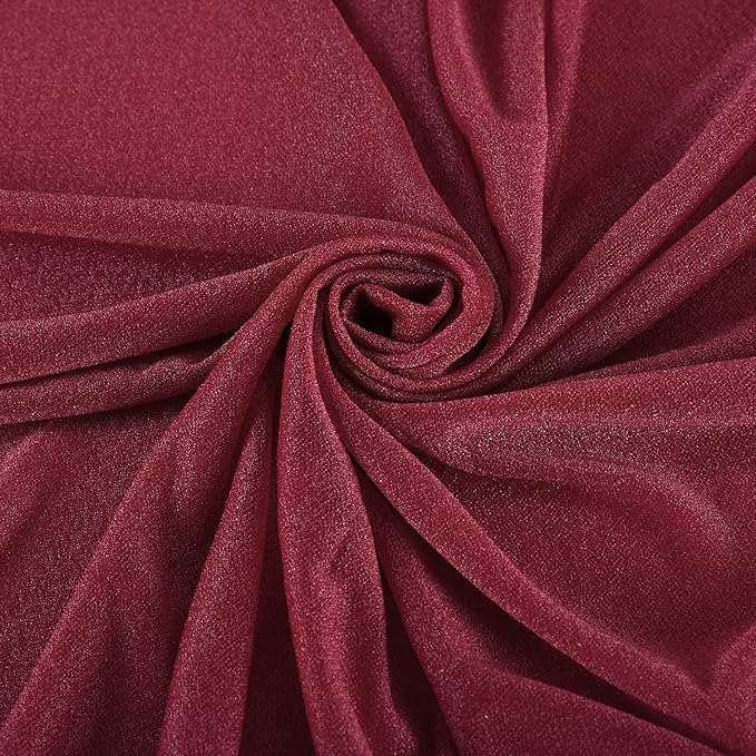 gogoparti Wedding Arch Draping Fabric Burgundy Arch Drapes Sheer Backdrop Curtain for Ceremony Parties Photo Booths Weddings Decor 19Ft Length x 28" Width 1 Panel