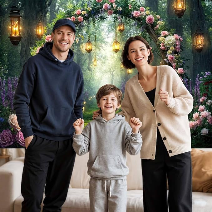 8x6ft Purple Flower Wedding Photography Backdrop Lavender Floral Wedding Bridal Photography Backdrop Anniversary Birthday Baby Shower Girl Party Banner Photo Booth Props Background Wall Decor