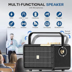 L400 Professional Karaoke Machine with 2 UHF Wireless Microphones for Adults, 320W Peak Bluetooth Speaker PA System with Bass/Treble Adjustment for Home Party Wedding Outdoor Christmas Events