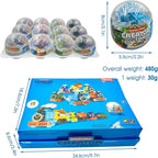 Mini Building Block Sets, 12PCS Vehicle Train Toys Building Blocks, 6 in 1 STEM Toys Eggs Building Sets, Party Favors for Kids Goodie Bags Prizes/Birthday Gifts