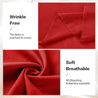 VOK Red Wedding Arch Draping Fabric Chiffon Fabric, 29in x 18Ft 2 Panels Sheer Chiffon Outdoor Curtain for Wedding Ceremony Birthday Party Decoration (Red,2 Panel)