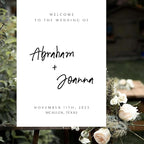 Wedding Welcome Sign, Wedding Welcome, Calligraphy Welcome sign