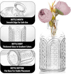 Glass Bud Vase Set of 12, Clear Bud Vases in Bulk, Small Flower Vases for Table Centerpieces, Mini Vintage Vases for Rustic Wedding Party, Bridal Shower, Home Decoration (12 Pack)