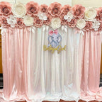 Backdrop Curtains 6 Panels Iridescent Sequin Background 2ftx8ft Glitter Fabric Baby Shower Party Wedding Photo Drapes Backdrop