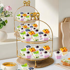YOUBET 102 PCS Plastic Dessert Cups - 8oz Clear Square Cups - 51 Pack Mini Appetizer Cup with Tasting Spoons for Pudding, Fruit, Yogurt Parfait and Ice Cream