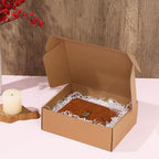 Qilery 100 Pcs Shipping Boxes Cardboard Gift Corrugated Cardboard Brown Boxes Mailer Packaging for Mailing Small Business Present (11 x 8 x 5 Inches)