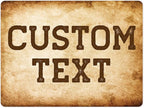 Custom Sign, Custom Street Sign, 11 Font Colors, 13 Font Styles, 4 Hole Options, 22 Sizes, 18x24 Inches, Rust Free DiBound, Fade Resistant, Made in USA by My Sign Center (Vintage)