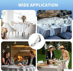 Tablecloth Clips 12 Pack, Heavy Duty Stainless Steel Picnic Table Cloth Holder Clips, Windproof Tablecloth Clips for Outdoor Tables, Perfect for Restaurant Parties, Weddings, Camping