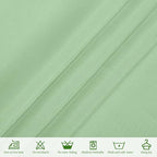 10 Pack Sage Green Rectangular Tablecloths, 60 x 126 Inch, Polyester, Wrinkle & Stain Resistant, Perfect for 8ft Tables, Wedding, Party, Banquet