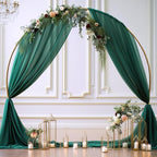 Wedding Arch Draping Fabric, 1 Panel 28" x 19Ft Emerald Green Arch Drapes Sheer Backdrop Curtain for Wedding Ceremony Party Ceiling Decor