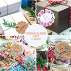 Personalized Gift Tags with String Custom Hang Tags with Your Logo/Text Small Card Party Decoration Paper Gift Tags for Birthday Wedding Christmas