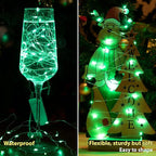 HXWEIYE 12 Pack 7ft 20LED Green Fairy Lights Battery Operated for Mason Jar DIY Wedding Party Bedroom Patio Christmas Décor