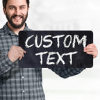 Custom Sign, Custom Street Sign, 11 Font Colors, 13 Font Styles, 4 Hole Options, 22 Sizes, 9x18 Inches, Rust Free DiBound, Fade Resistant, Made in USA by My Sign Center (Chalkboard Black)
