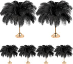 80 Pcs Large Natural Ostrich Feathers Plumes 14-16 Inch Bulk for DIY Crafts Wedding Party Centerpiece Vase