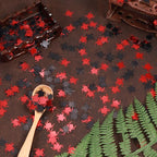 Halloween Party Table Scatter Confetti, 3000 Pcs Red and Black Spider Foil Metallic Confetti for Halloween Party Table Decorations
