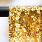 JYFLZQ Gold Sequin Backdrop Curtains 8ft x 8ft 1 Panel Glitter Photo Booth Backdrops Sparkly Photography Background Drapes for Parties Wedding Bridal Showers