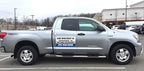 Car Magnet Signs Custom - 24"x12" (Set of 2), 30-mil Thickness with Rounded Corners (Blue)