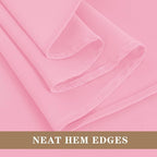 Fitable Pink Rectangle Tablecloths for 6 Foot Tables, 6 Pack - 70 x 108 Inches - Stain Resistant and Washable Table Clothes, Polyester Fabric Table Covers for Wedding, Party, Banquet, Buffect