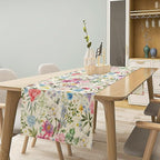 Floral Table Runner Watercolor Peony Rose Flower Kitchen Table Decoration for Indoor and Outdoor Wedding Party 13x120 Inch