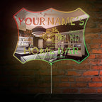ADVPRO Personalized Your Name Home Bar RGB Dynamic Glam LED Sign - Cut-to-Edge Shape - Smart 3D Decoration - Multicolor Signage st06s43-fnd-p11d-tm-c