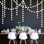 White Glitter Party-Decorations Paper-Garland Streamers - 52ft Birthday Banner Baby Shower Bachelorette Wedding Hanging Supplies Decor Hugfond