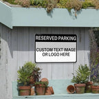 Custom Reserved Parking Metal Sign for Outside Personalized Signs with Photo Text or Logo for Outside Wall Decor Aluminum Fade Resistant Signs for Business Office Home