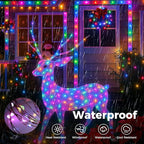 btfarm Fairy Lights Plug in with Remote, 33FT 100 LED Outdoor Twinkle Lights Waterproof with Timer, 8 Modes Indoor String Lights for Bedroom Patio Garden Wedding Christmas Decoration, Multicolor