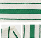 Artoid Mode Dark Green Farmhouse Woven Rustic Table Runner, Seasonal Holiday Hollow Kitchen Dining Table Decoration for Home Party Decor 12x48 Inch