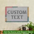 Custom Sign, Custom Street Sign, 11 Font Colors, 13 Font Styles, 4 Hole Options, 22 Sizes, 12x18 Inches, Rust Free DiBound, Fade Resistant, Made in USA by My Sign Center (Fauxsaic 2)